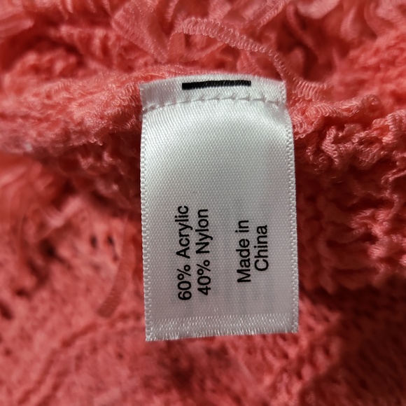 WOMENS LANE BRYANT CORAL CARDIGAN SIZE 14/16 - Picture 6 of 6